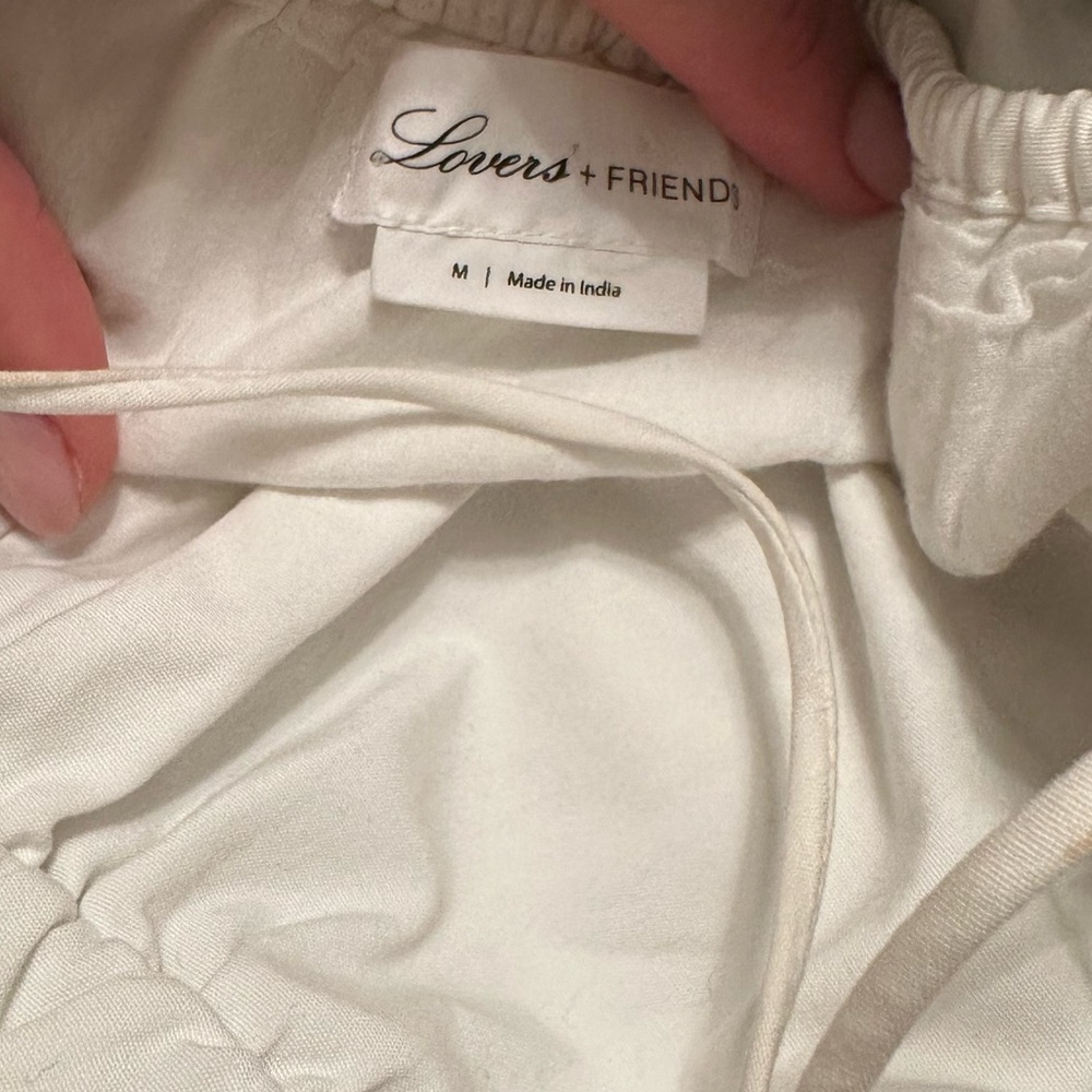 Lovers + Friends White Tiered Midi Dress Size Medium - Picture 5 of 5